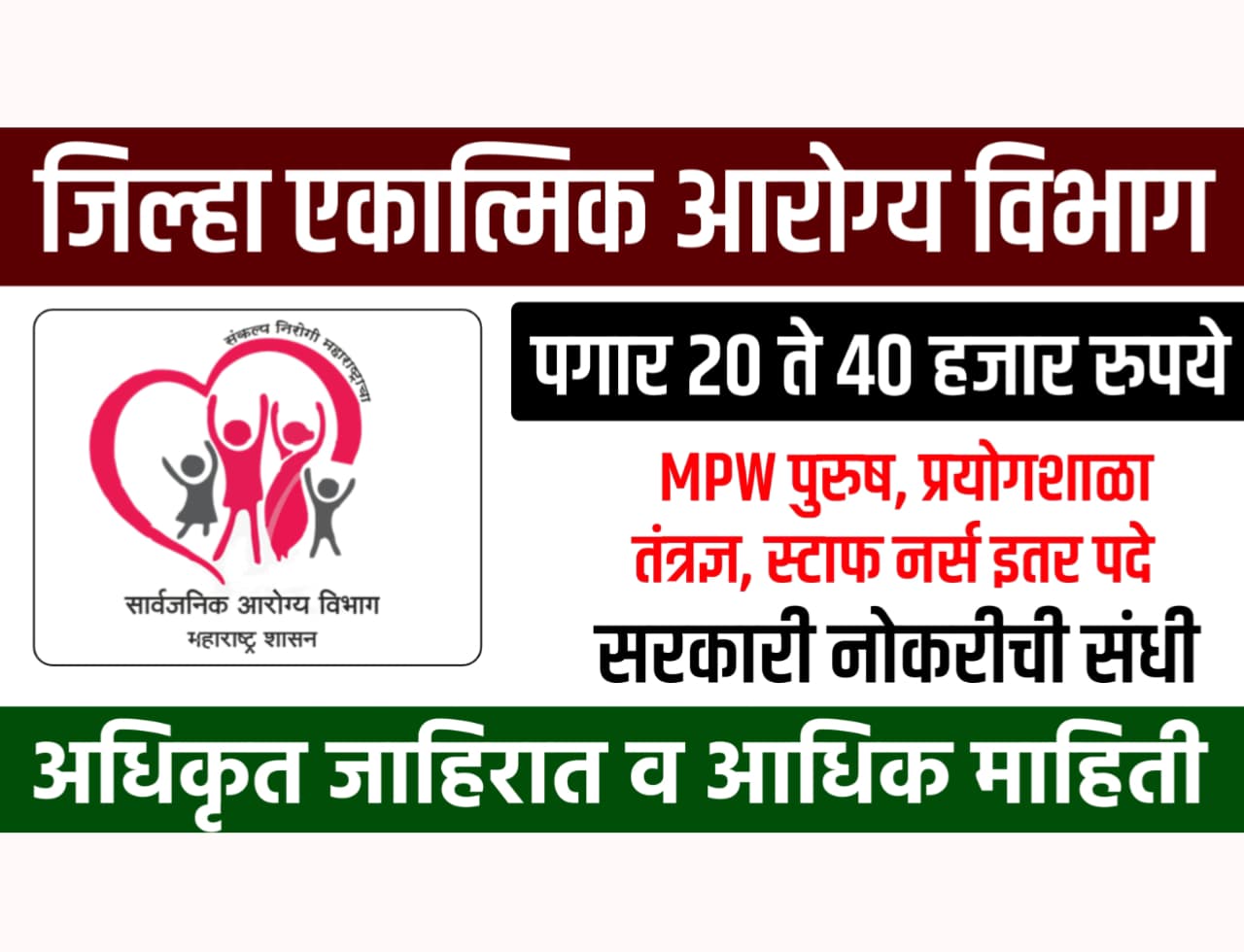 Arogya Vibhag Bharti 2025